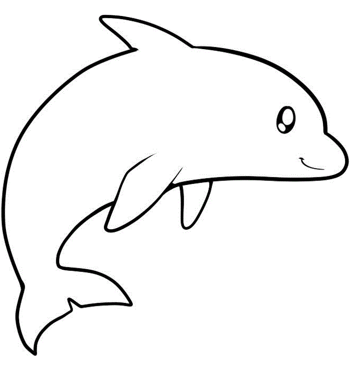 Delfin kolorowanki